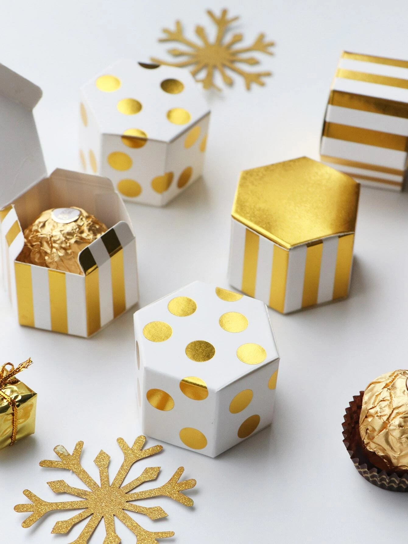 Hexagonal Candy/Gift Boxes (10)