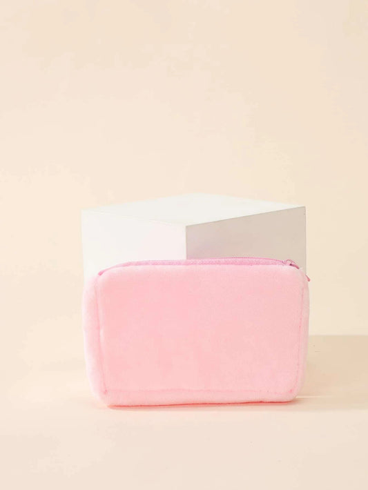 Pink Fuzzy Coin Purse